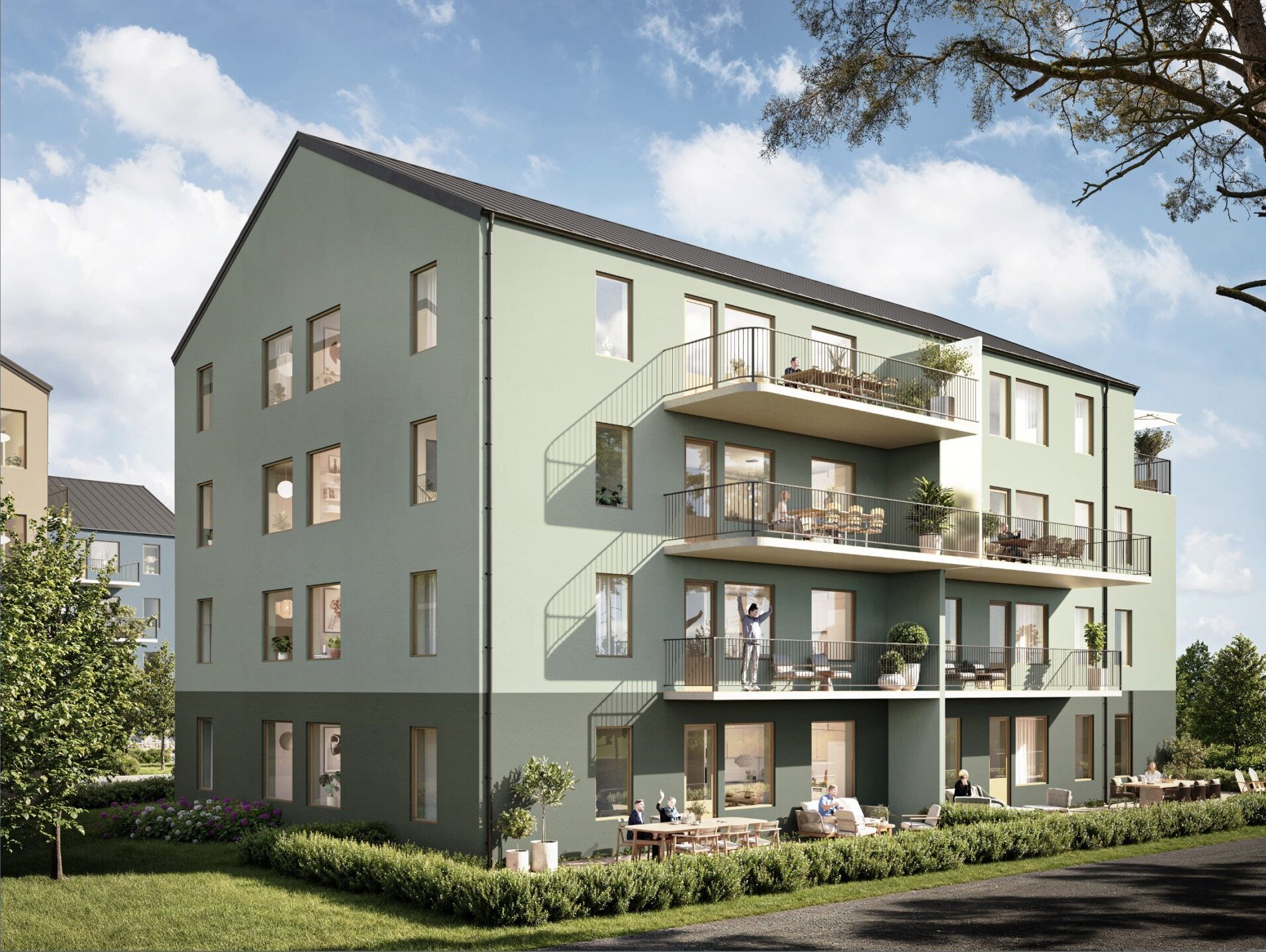 Brf Terrasshöjden – Hus 1 – Väster med valbara bostäder