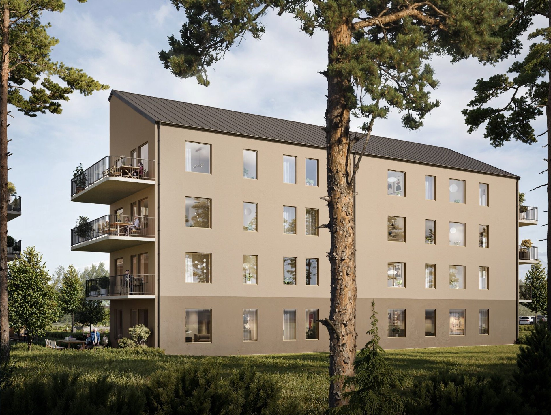 Brf Terrasshöjden – Hus 2 – Norr med valbara bostäder
